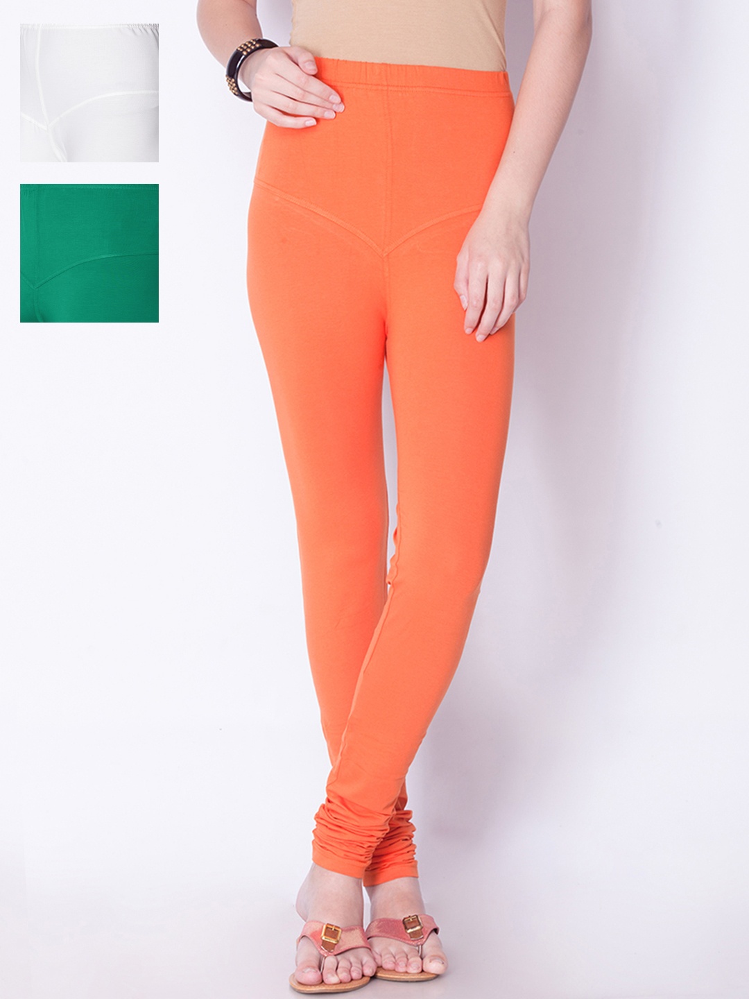 

Dollar Missy Pack of 3 Churidar Leggings, White