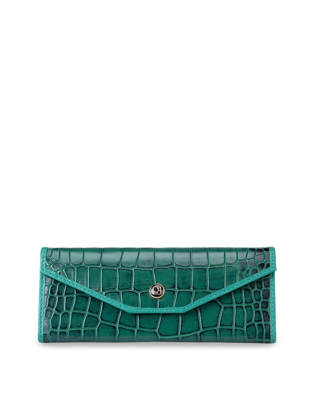 

Da Milano Textured Premium Leather Spectacle Case, Green