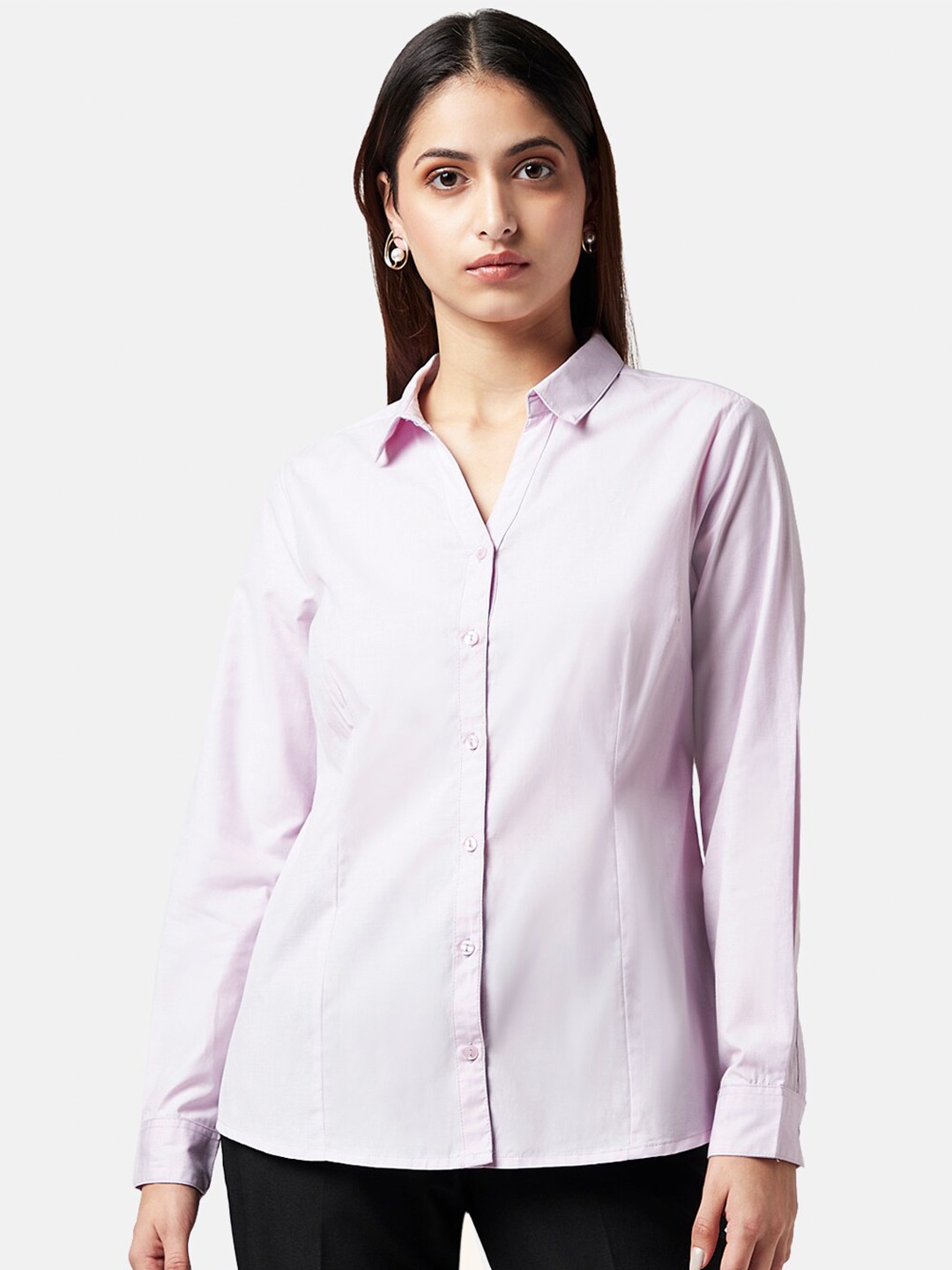 

Annabelle by Pantaloons Regular Fit Formal Shirt, Purple
