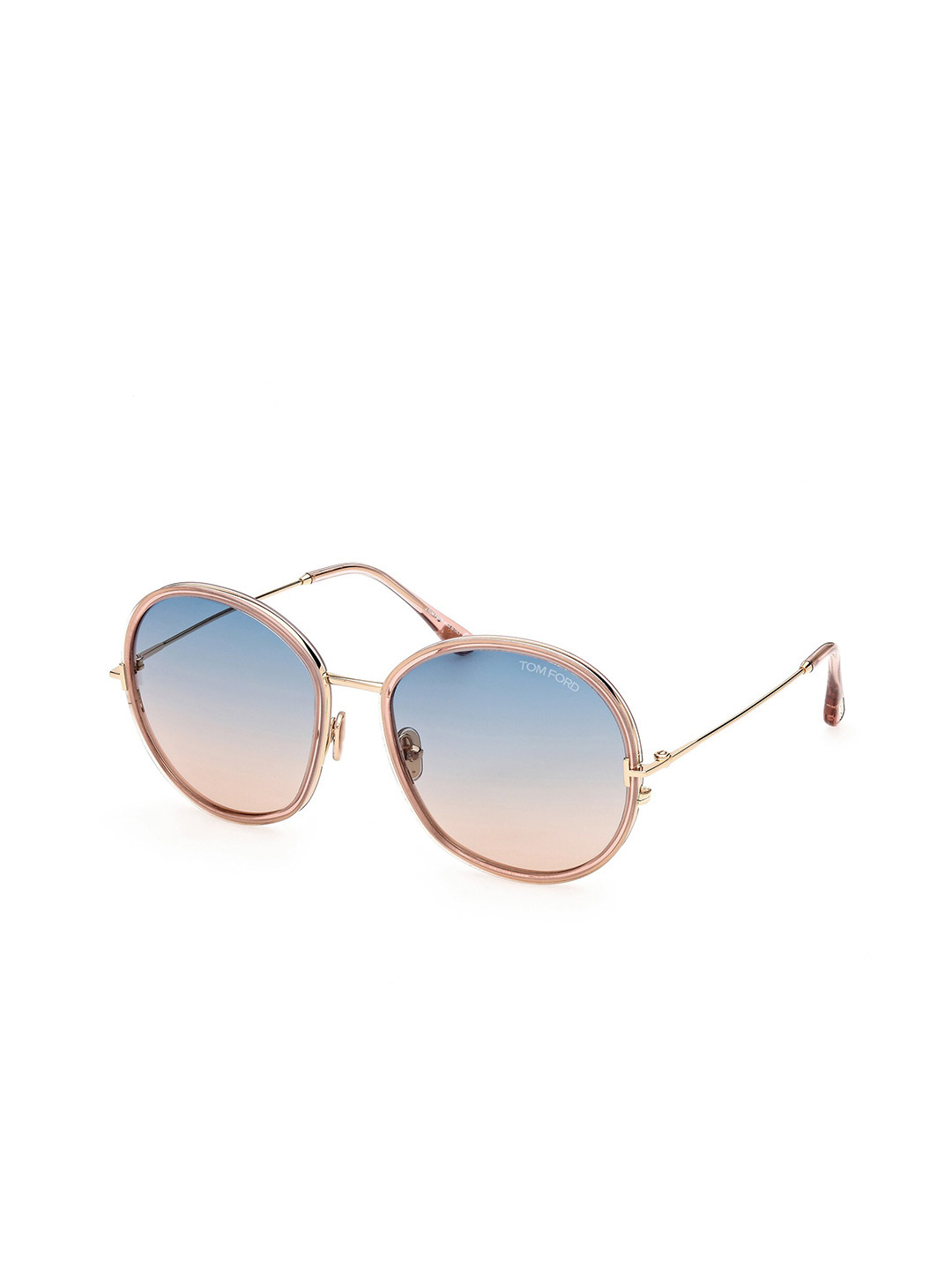 

Tom Ford Women Lens & Round Sunglasses with UV Protected Lens FT0946_72W, Blue