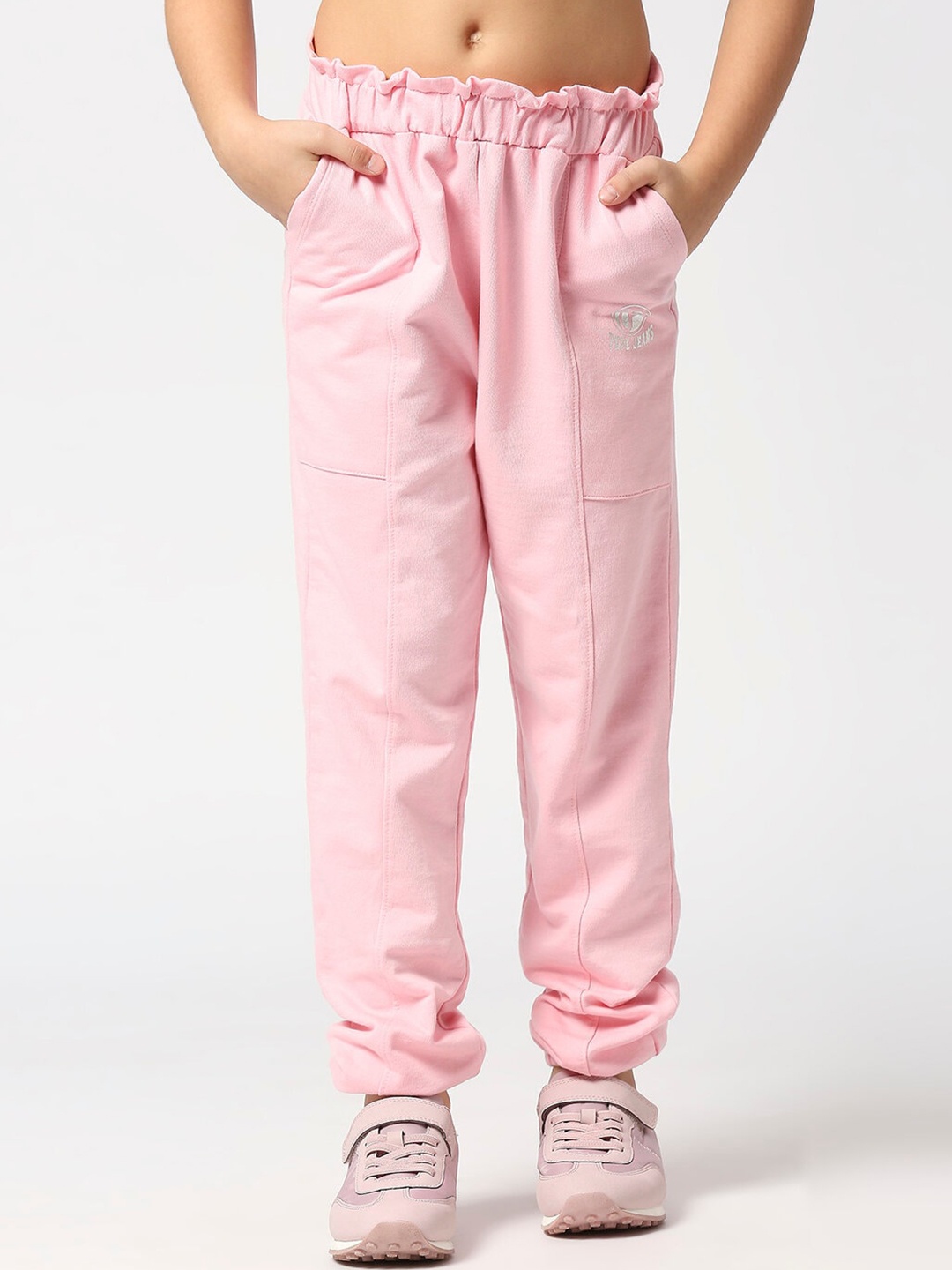 

Pepe Jeans Girls Regular Fit Cotton Joggers, Pink