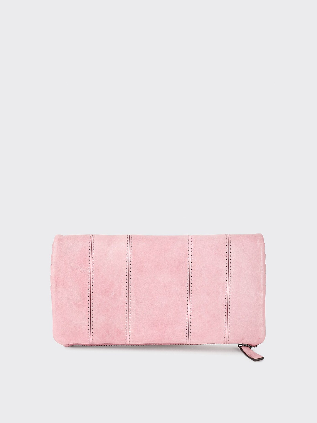 

Fabindia Women Leather Two Fold Wallet, Pink