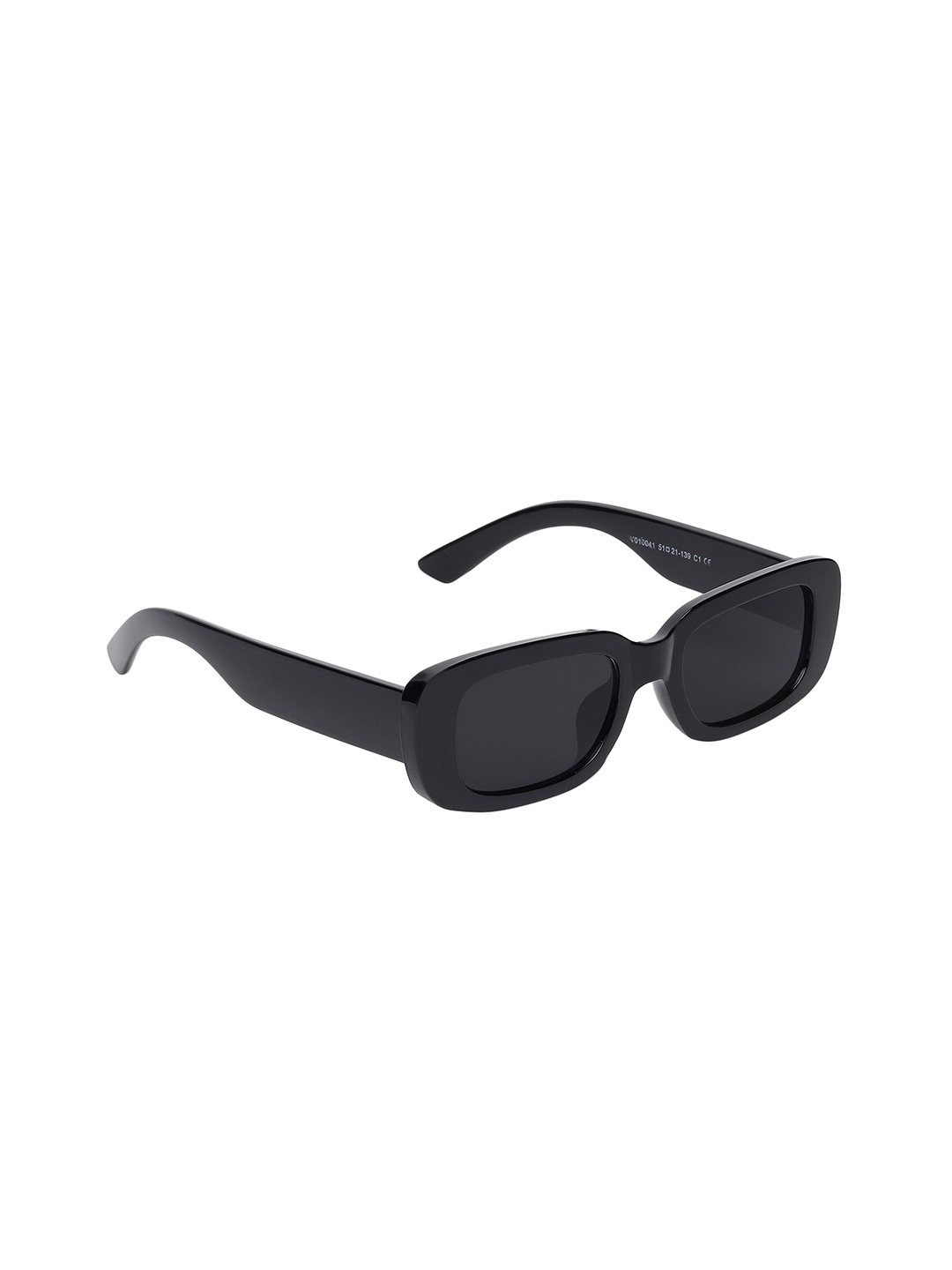 

CRIBA Rectangular Sunglasses with UV Protected Lens VCR_CANDY-260, Black