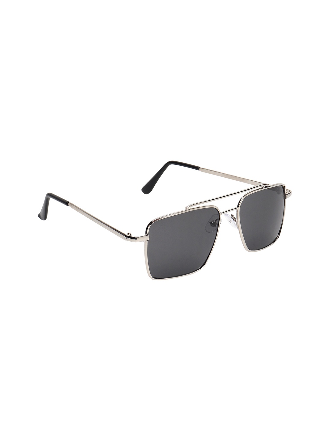 

CRIBA Lens & Square Sunglasses with UV Protected Lens, Black