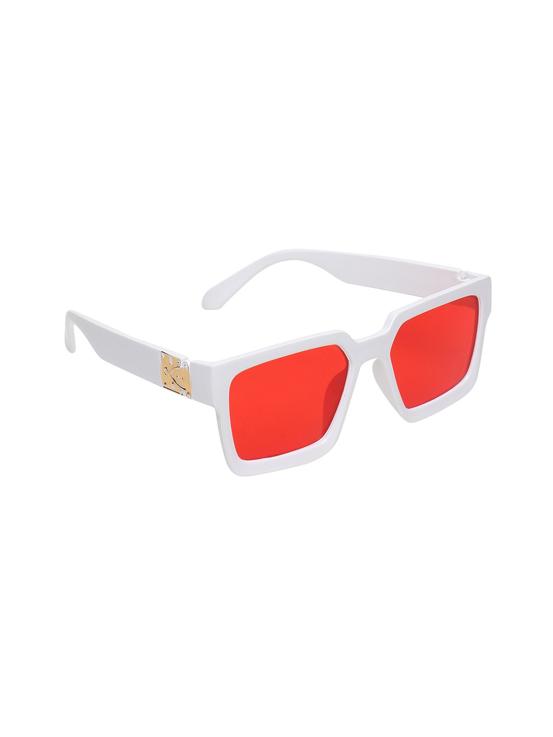 

CRIBA Full Rim Square Sunglasses with UV Protected Lens VCR_JM_W-RED