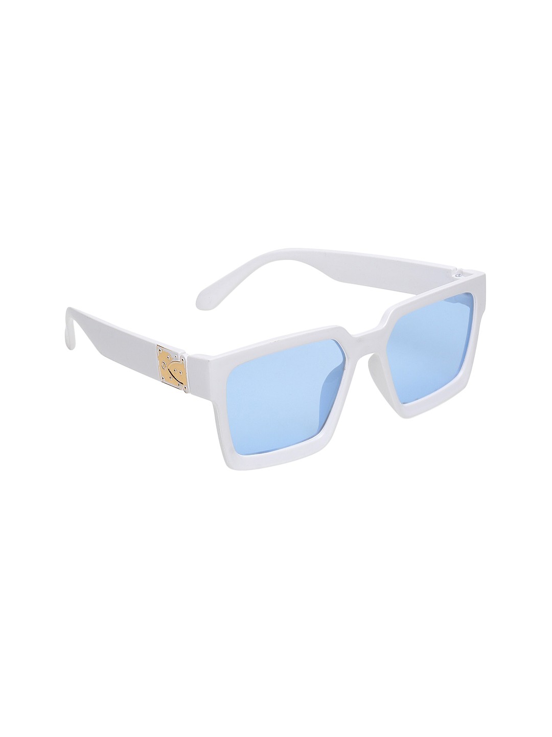 

CRIBA Square Sunglasses With UV Protected Lens VCR_JM_W-BLU, Blue