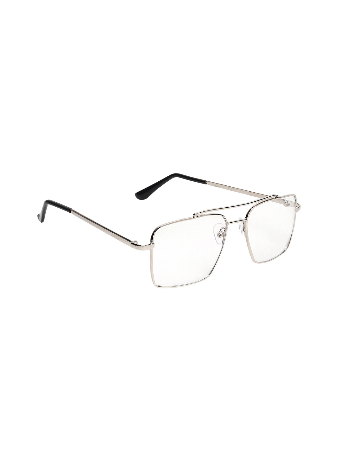 

CRIBA Lens & Square Sunglasses with UV Protected Lens, Transparent