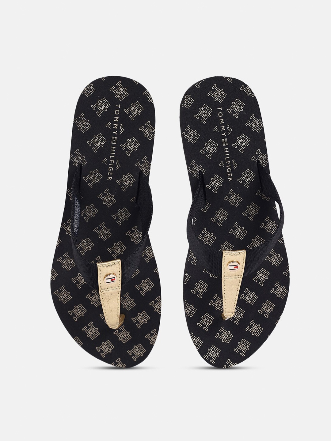 

Tommy Hilfiger Women Printed Thong Flip-Flops, Black
