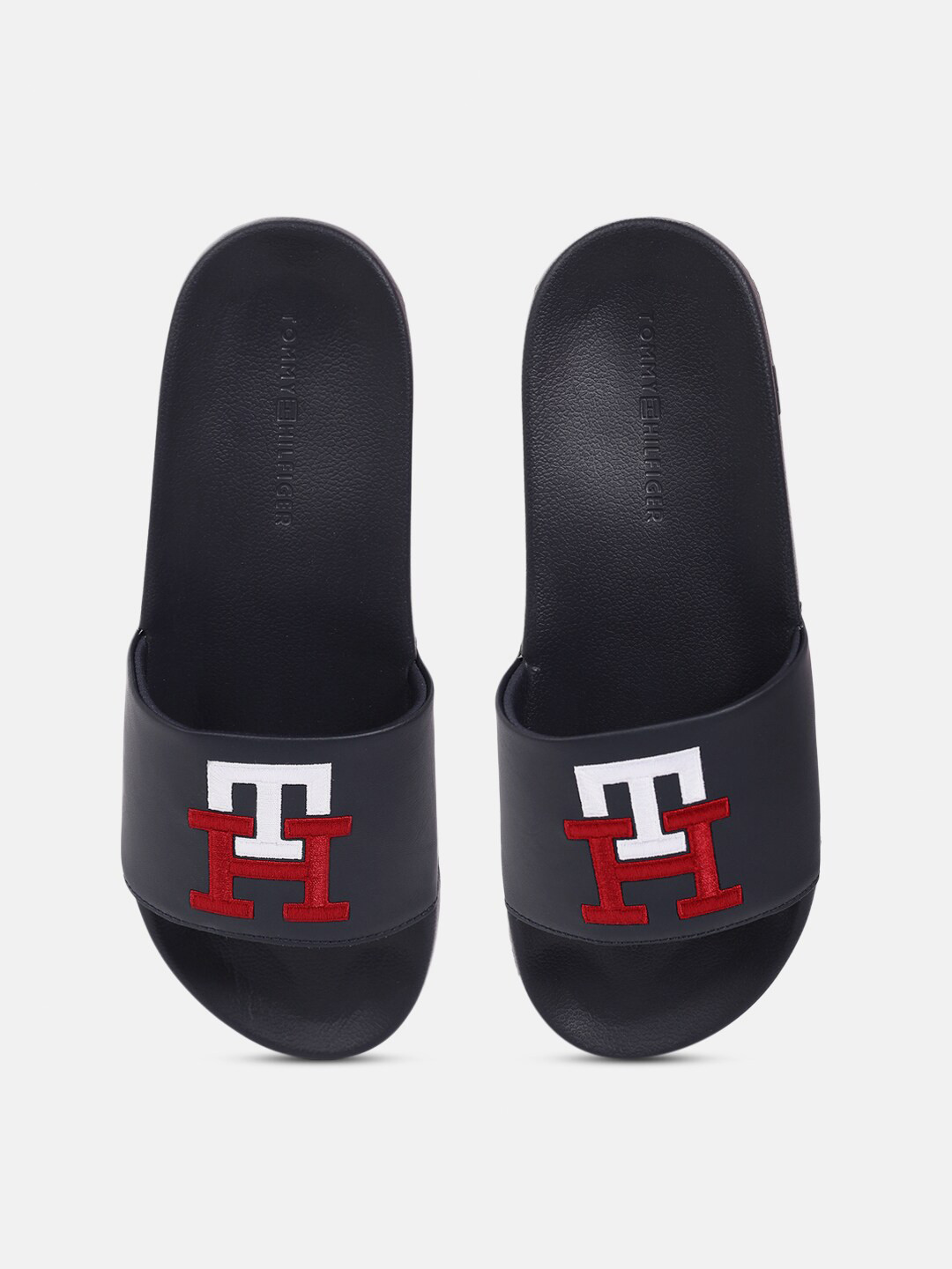 

Tommy Hilfiger Men Embroidered Sliders, Navy blue