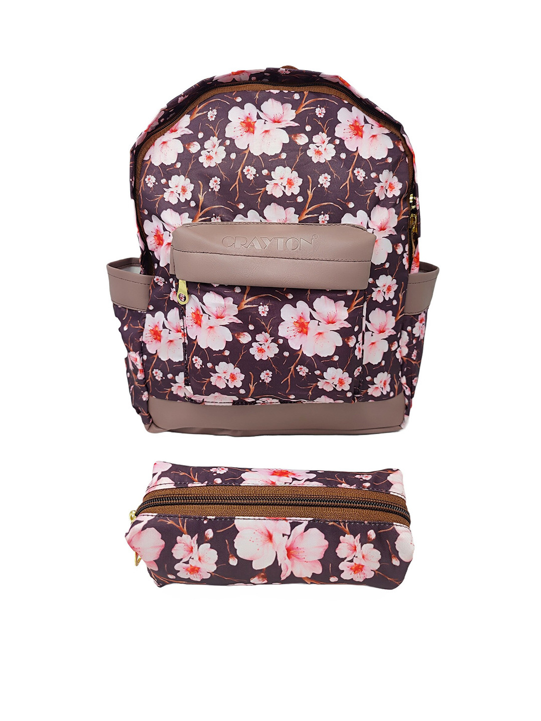 

CRAYTON Women Graphic Backpack, Brown