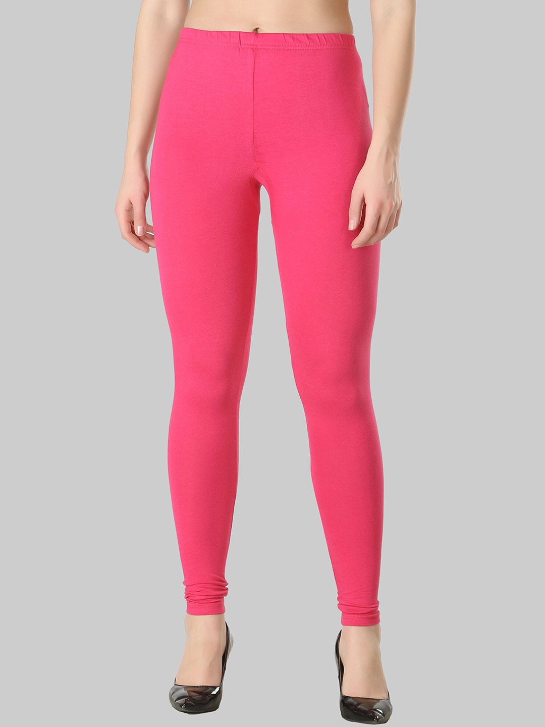 

DIAZ Women Flexible Churidar Length Leggings, Pink