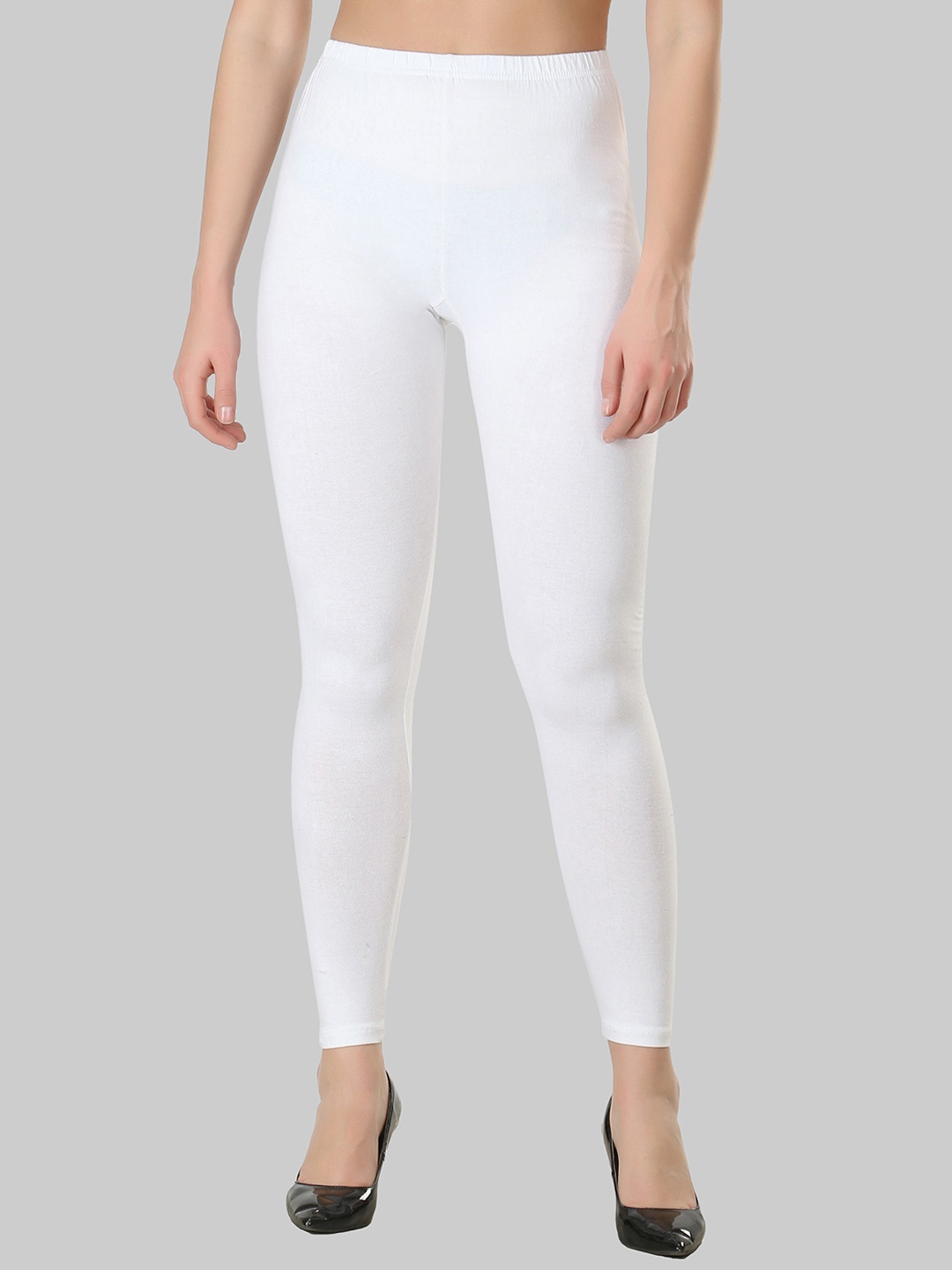 

DIAZ Women Ankle Length Leggings, White