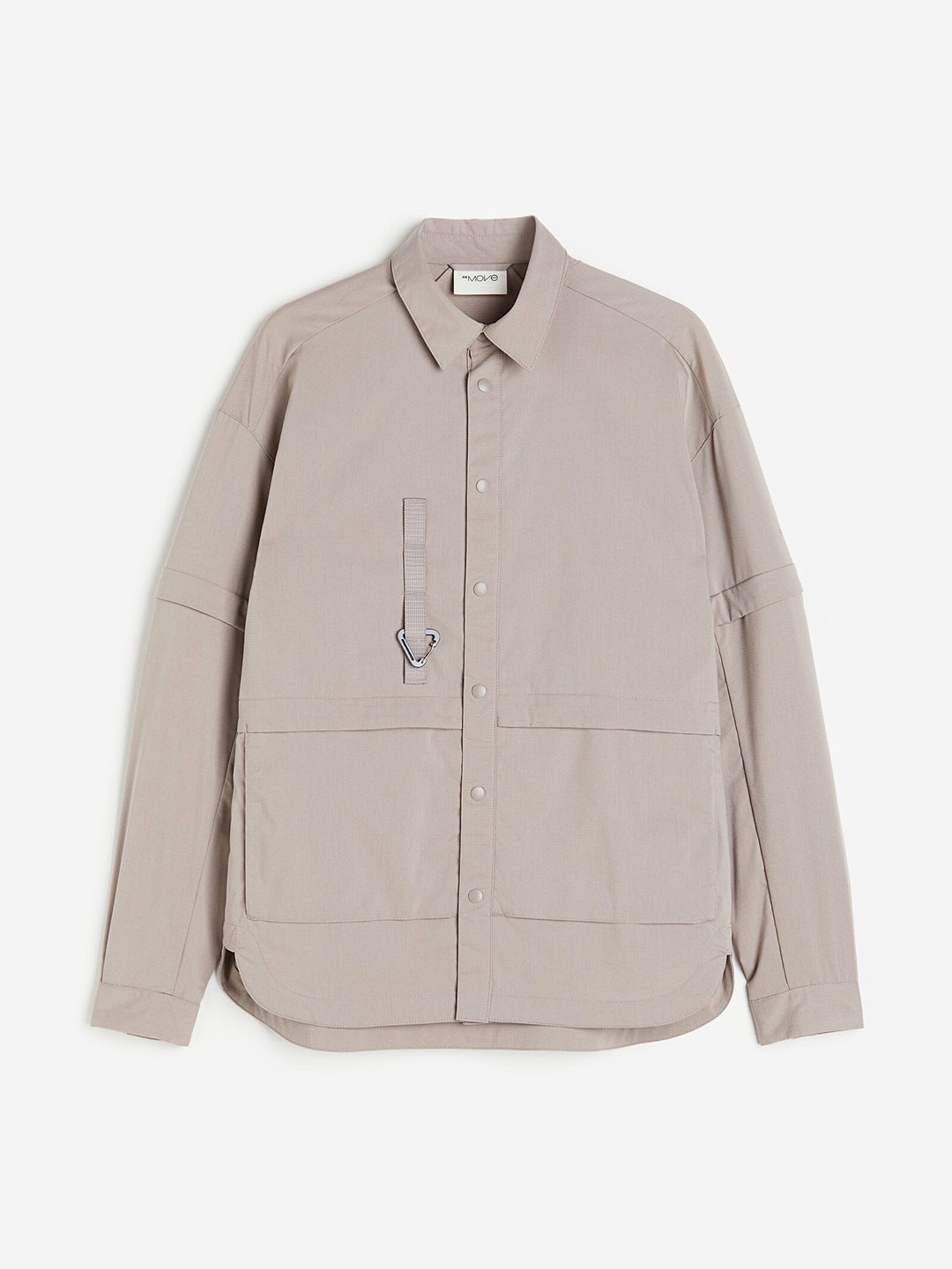 

H&M Men Water-repellent shirt with detachable sleeves, Beige