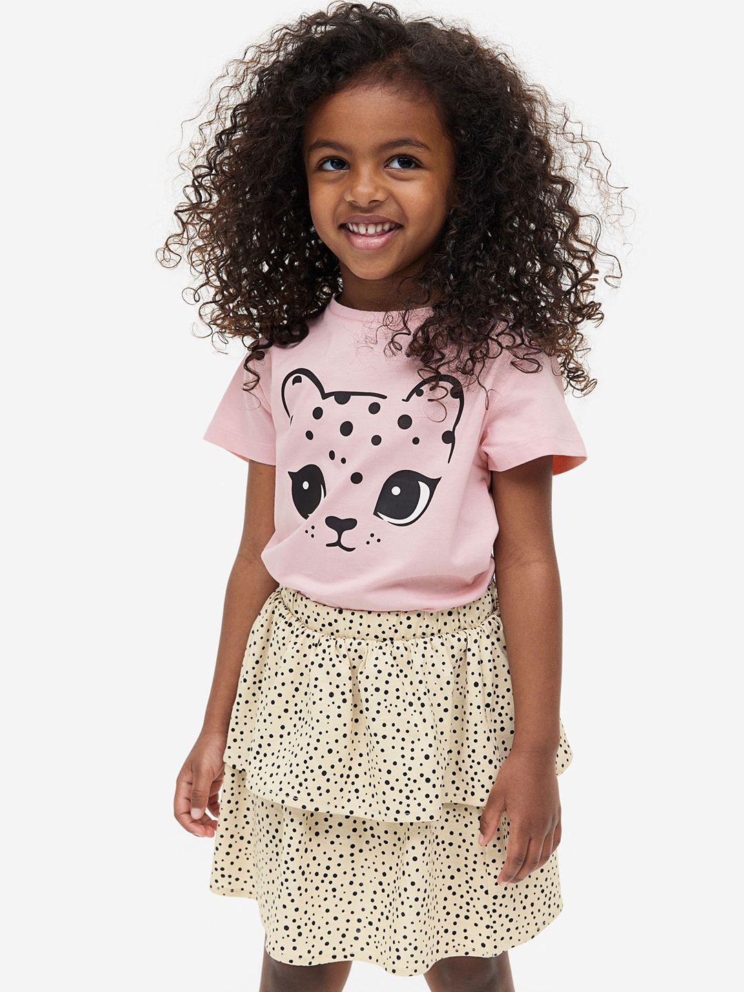 

H&M Girls 2-Piece Printed Set, Pink