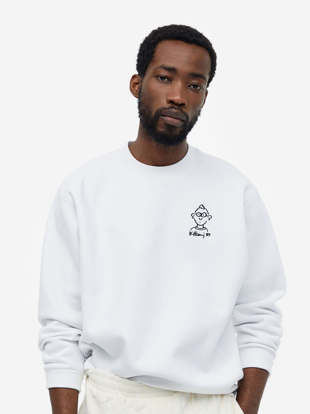 

H&M Men Oversized Fit Printed sweatshirt, Multi