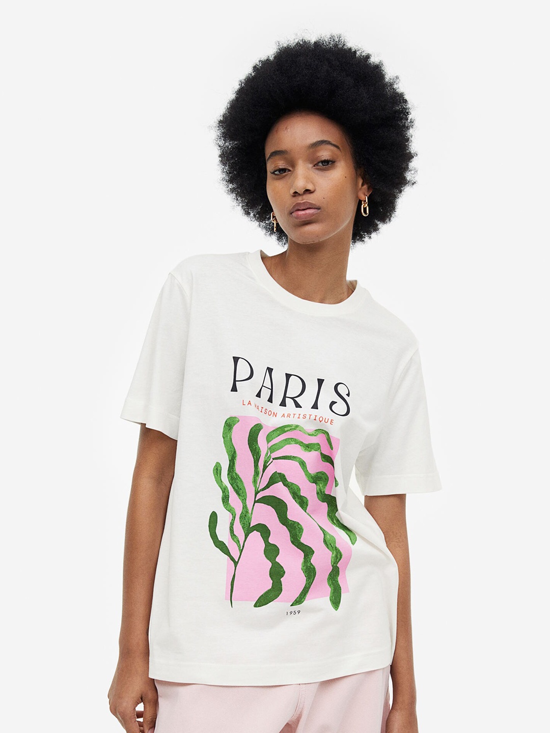 

H&M Woman Print-motif T-shirt, Multi