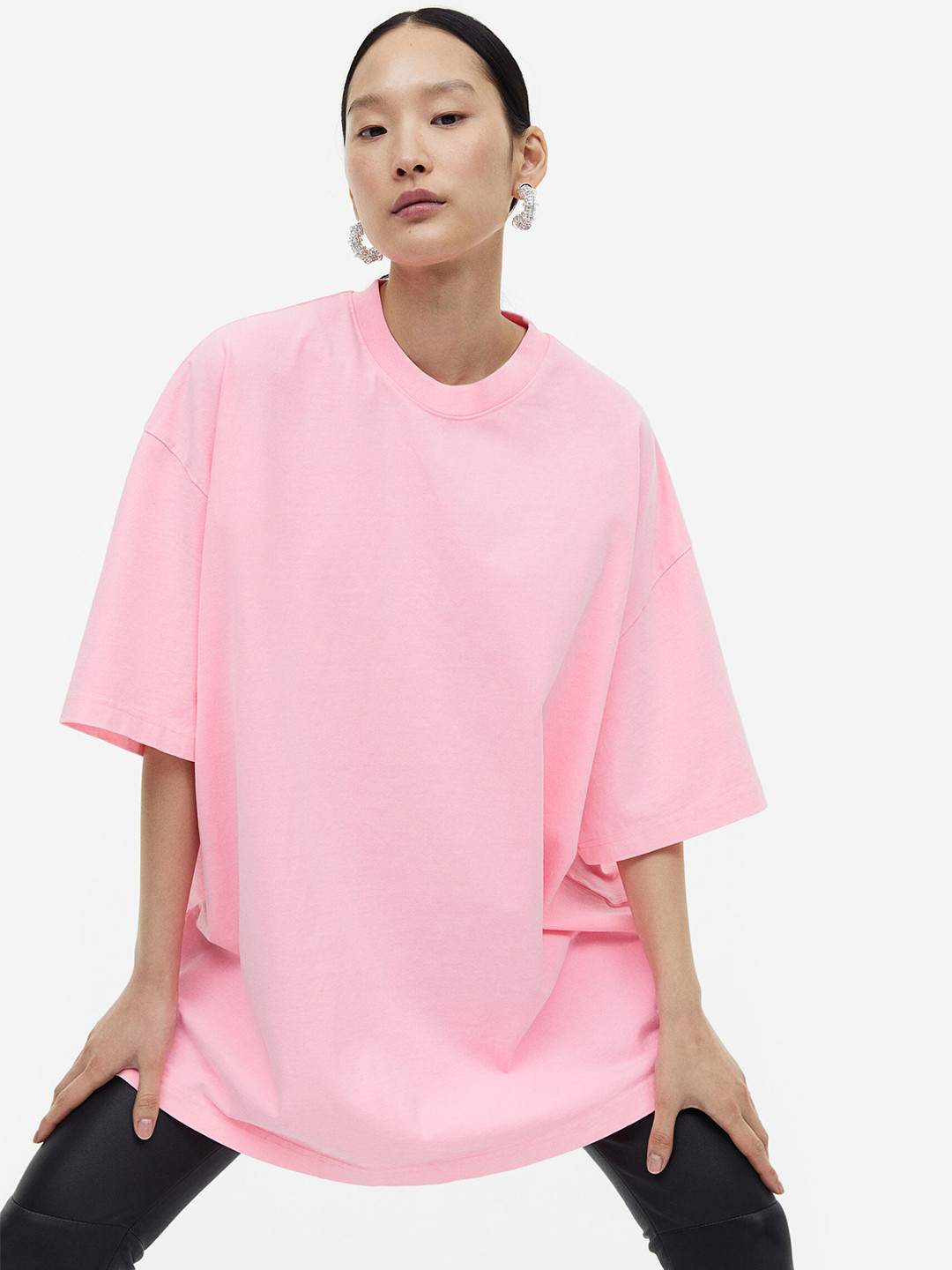 

H&M Woman Oversized T-shirt, Pink