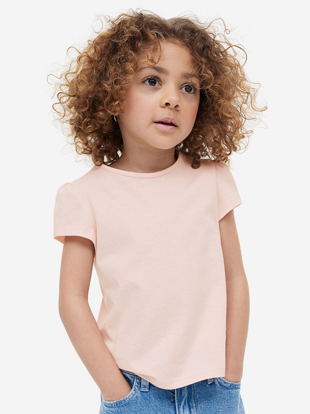 

H&M Girls Cotton jersey top, Pink
