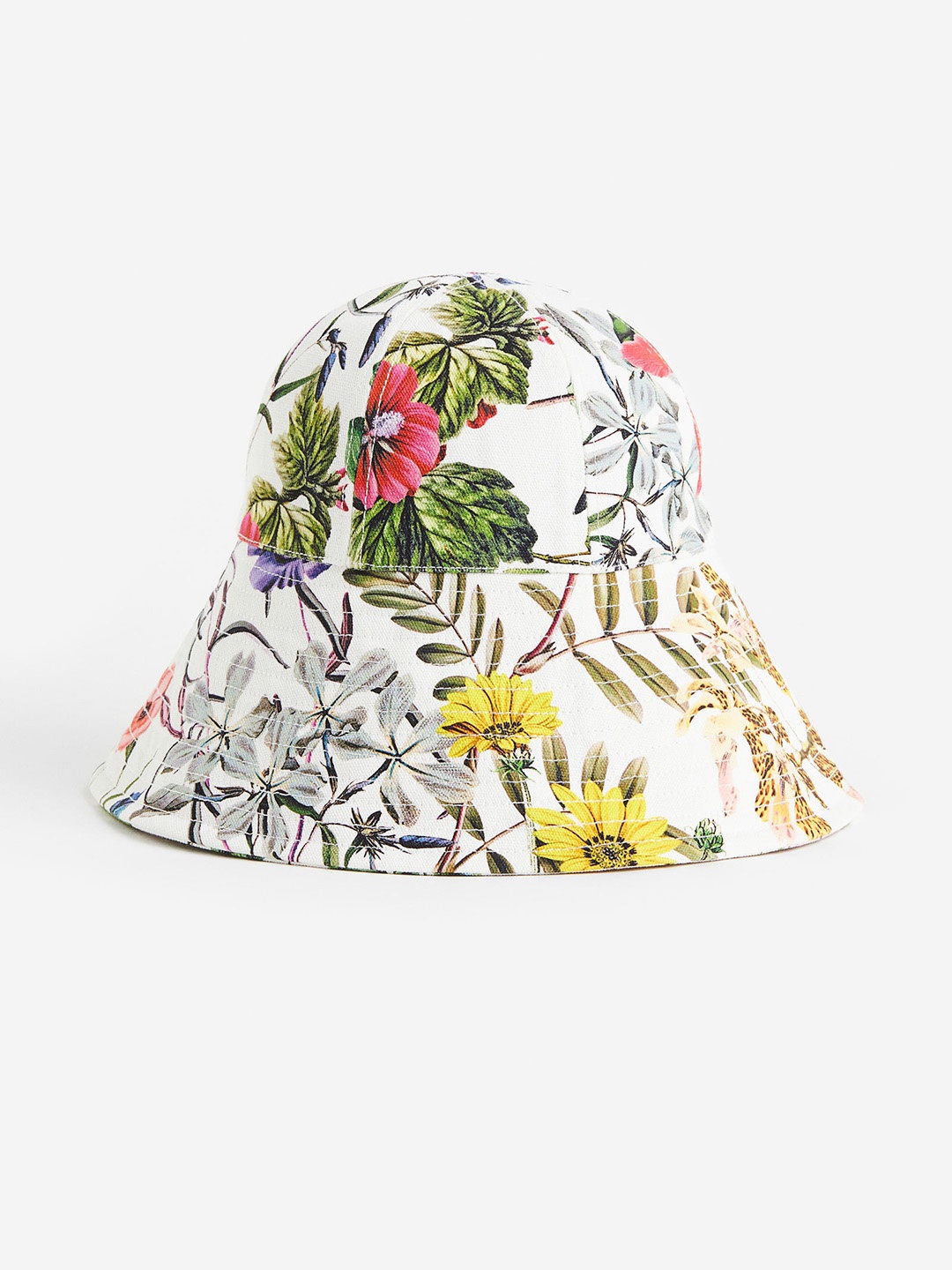 

H&M Women Patterned Bucket Hat, White