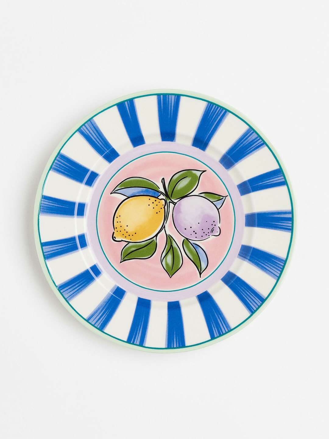 

H&M Blue & White Printed Porcelain Plate