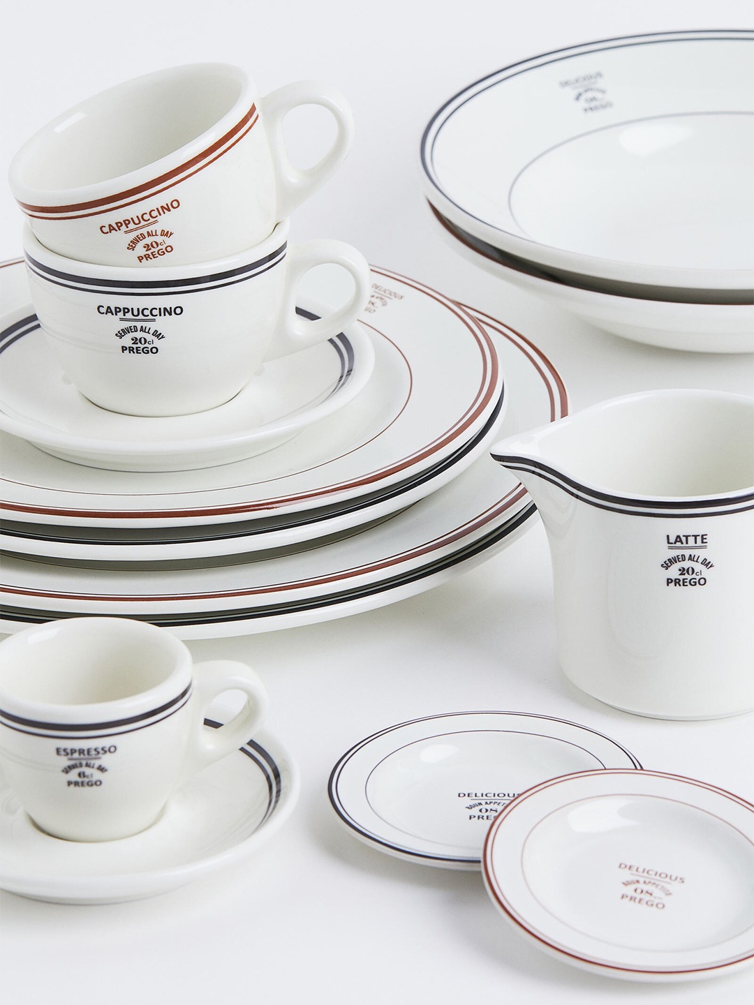 

H&M White Deep Stoneware Plate