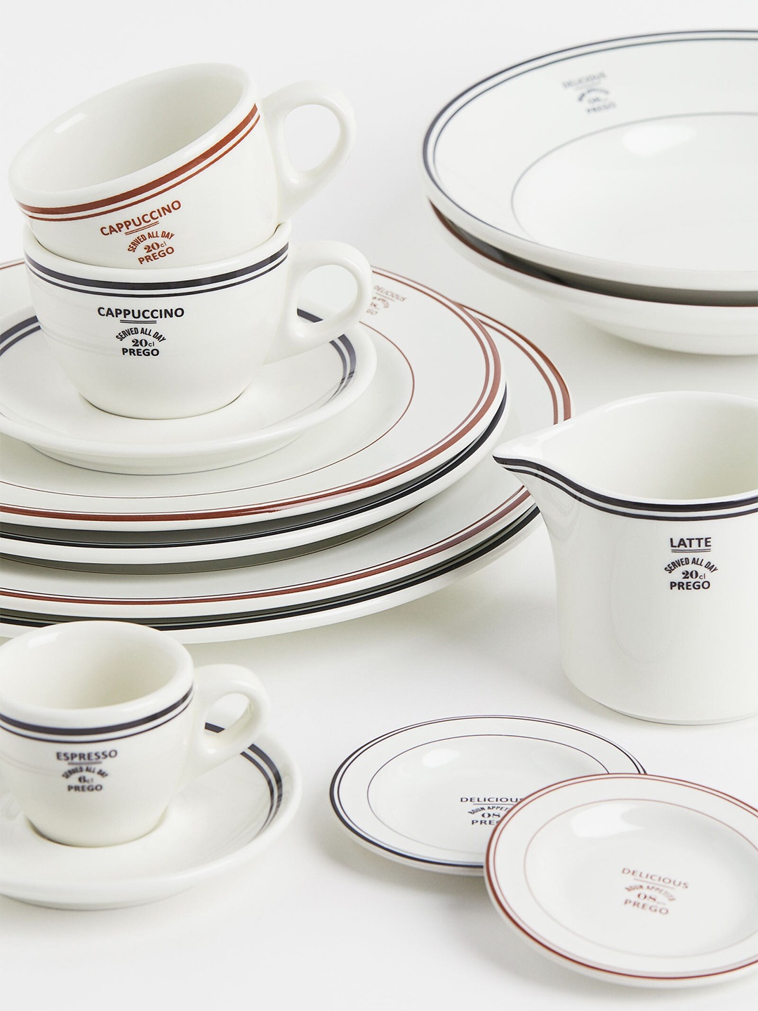

H&M White Deep Stoneware Plate