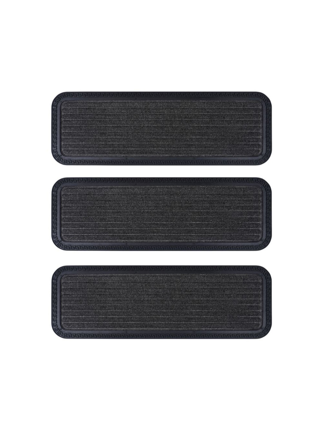 

Black Pack of 3 gold Grey & Black High Water Absorbent Anti Slip Doormat