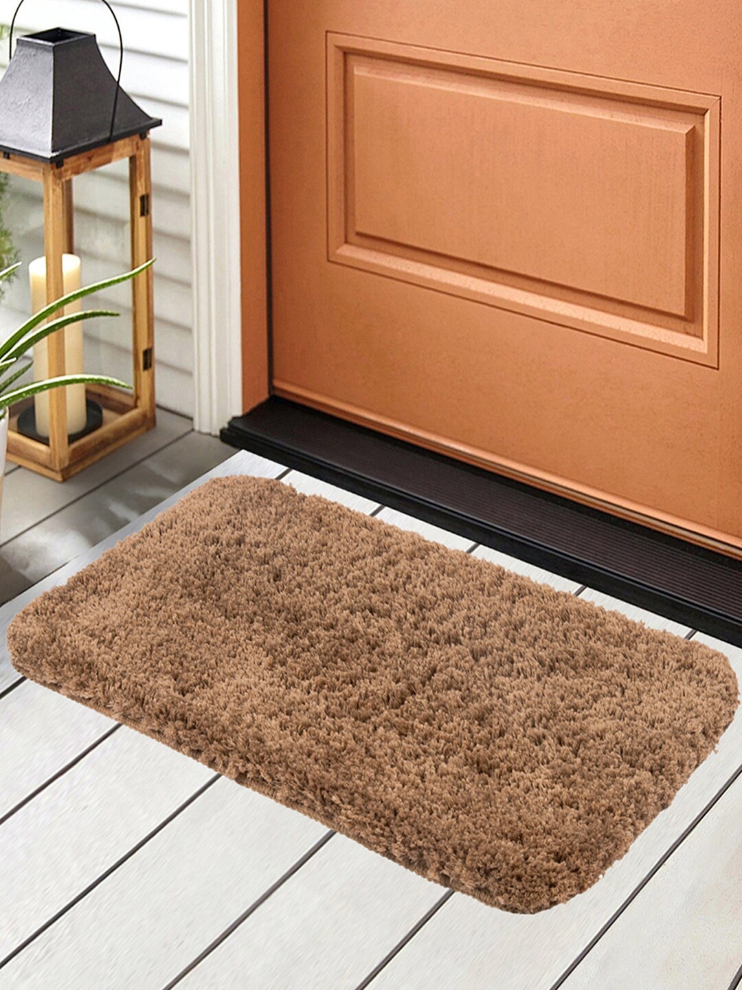 

Black gold Brown Cotton Anti Slip Heavy Duty Entrance Rug Shoes Scraper Doormat
