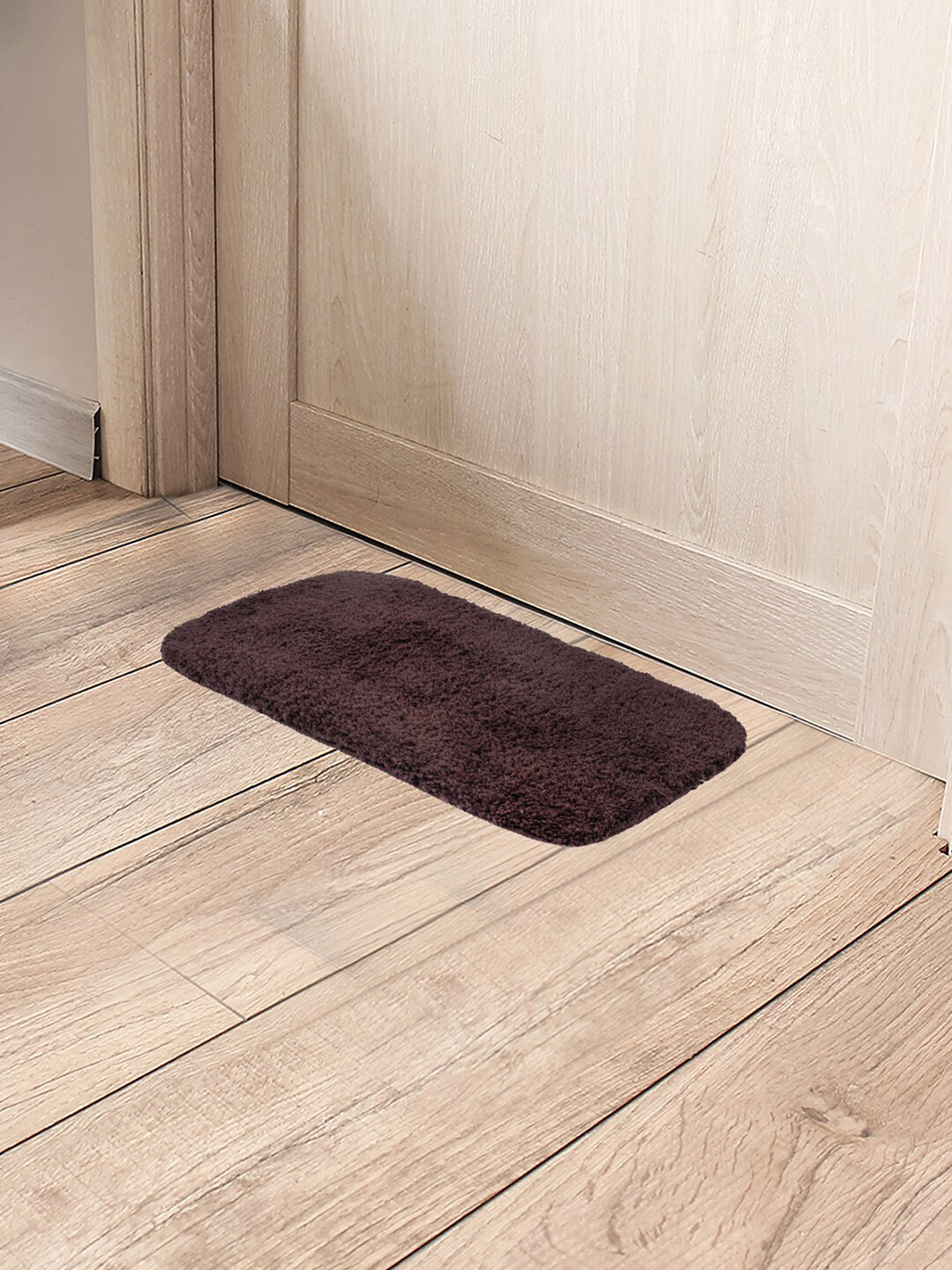 

Black gold Pack of 3 Self-Designed Cotton Anti-Skid Heavy Duty Bathroom Mats, Brown