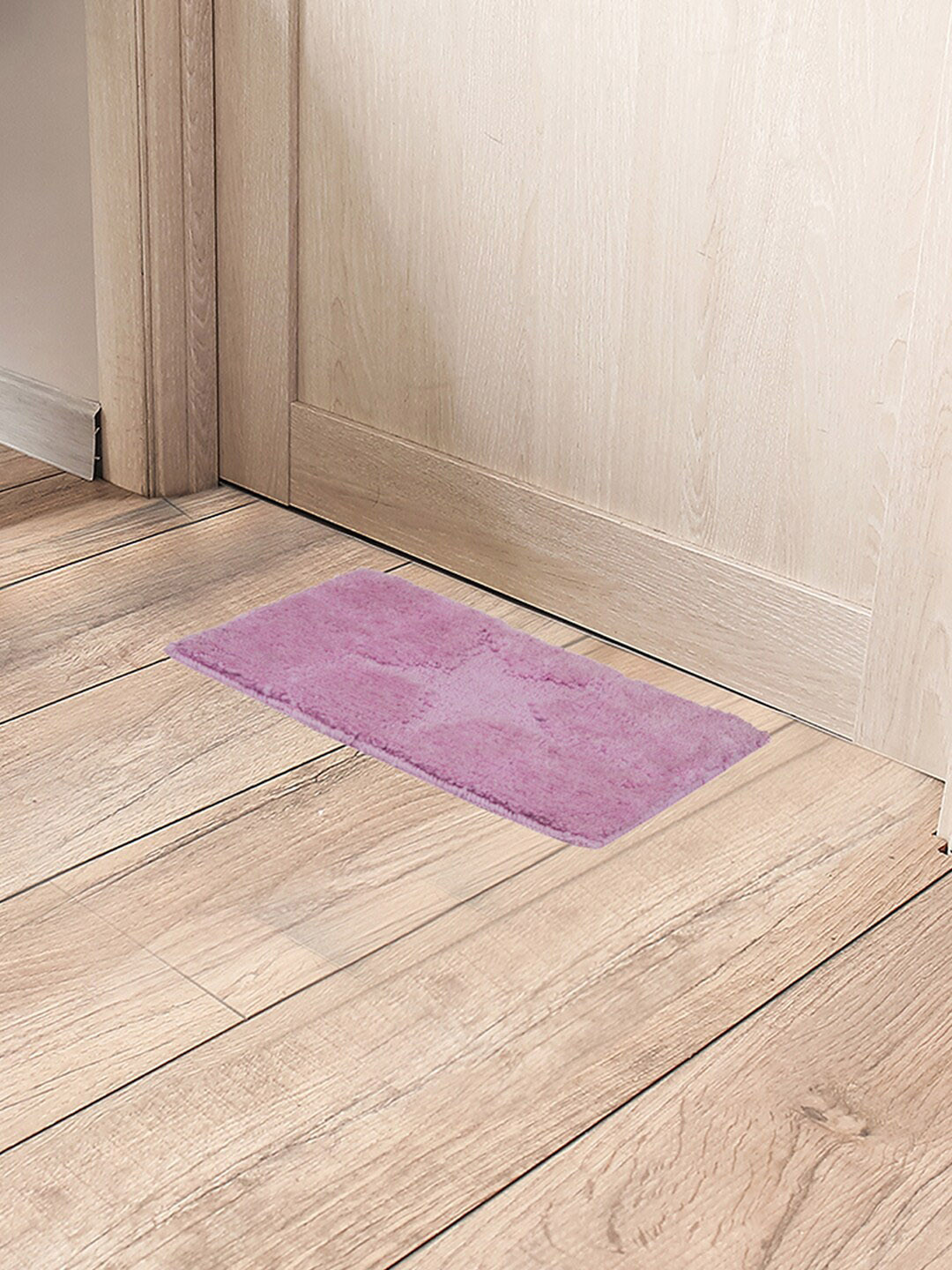 

Black Pack of 3 gold Pink Self-Design Cotton Anti-Slip Heavy Duty Entrance Rug Doormat