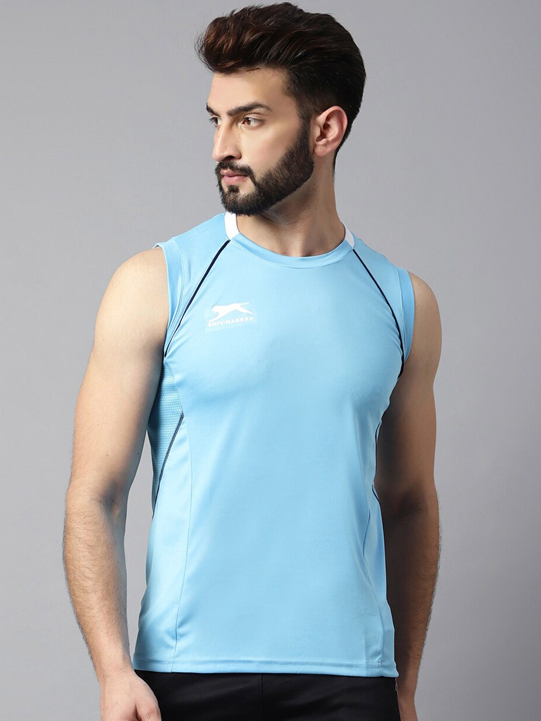 

Shiv Naresh Men Gym Vest, Blue