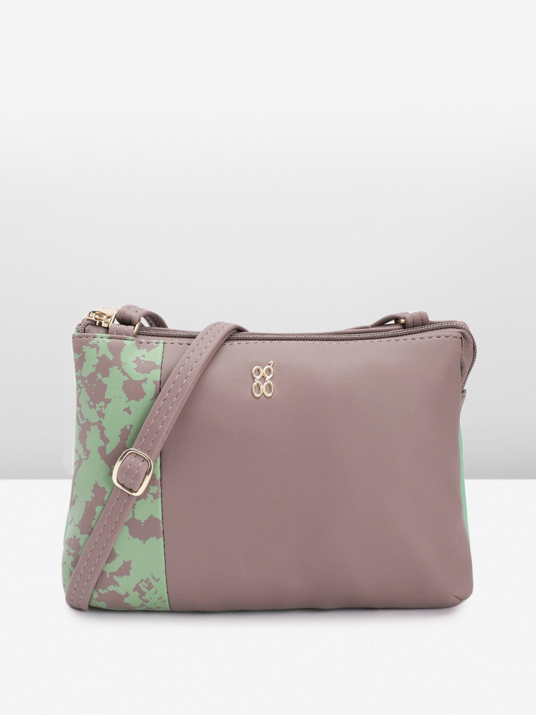

Baggit Structured Sling Bag, Purple