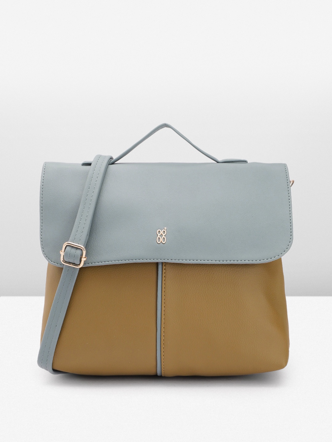 

Baggit Women Colourblocked Satchel, Olive