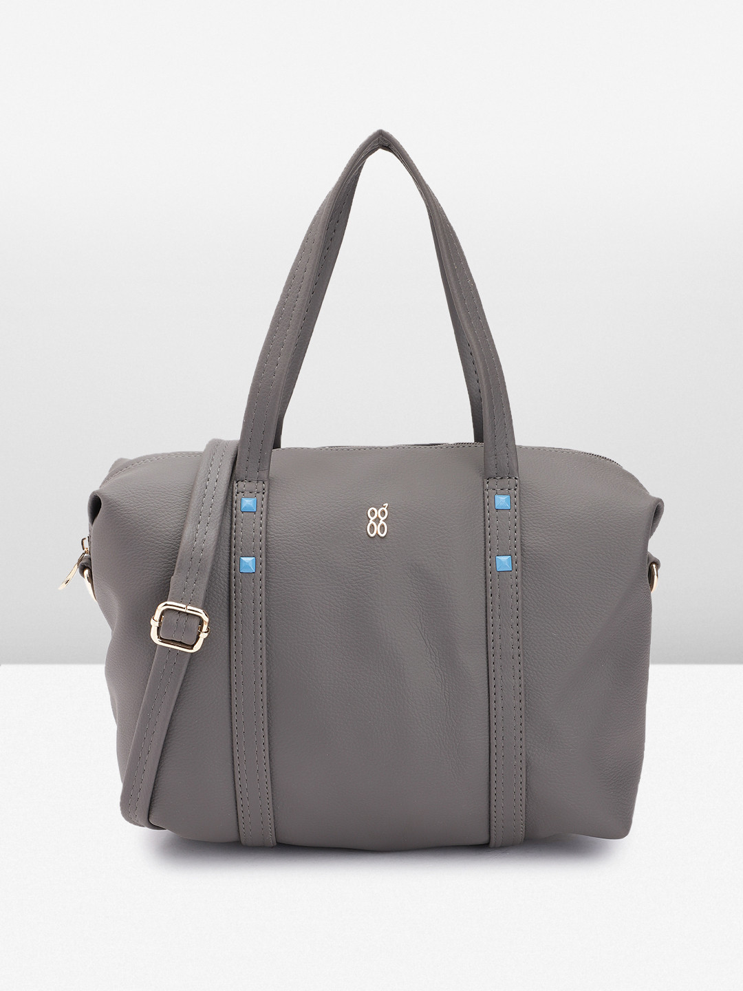 

Baggit Women Solid Handheld Bag, Grey