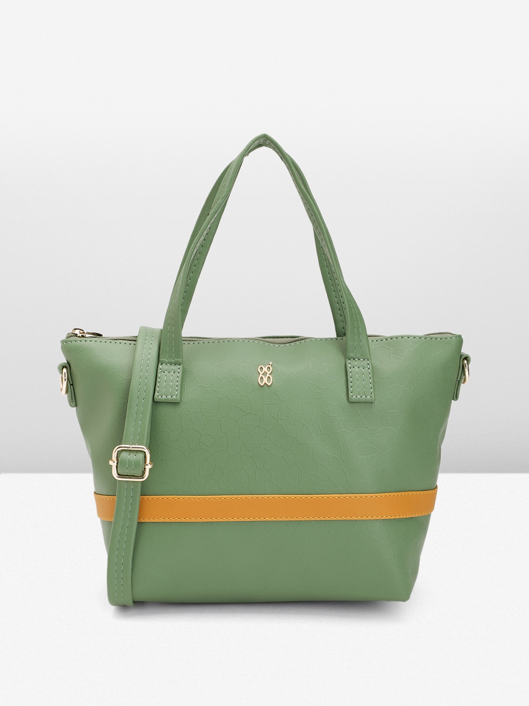 

Baggit Women Textured Handheld Bag, Green
