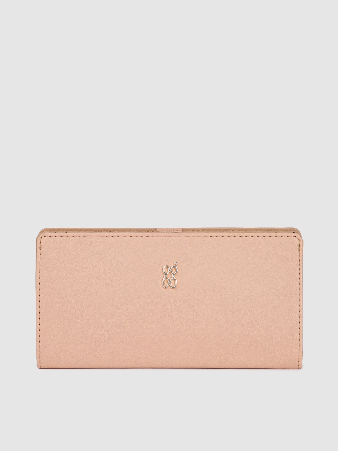 

Baggit Women Solid Two Fold Wallet, Pink
