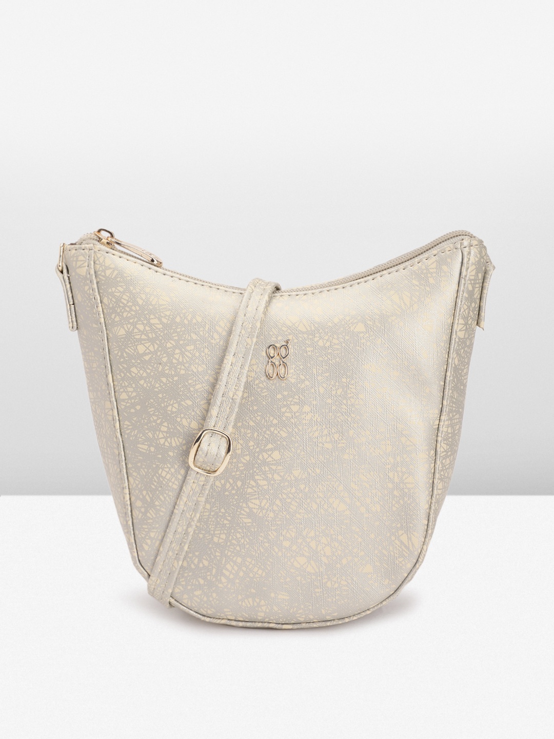

Baggit Women Printed Sling Bag, Off white