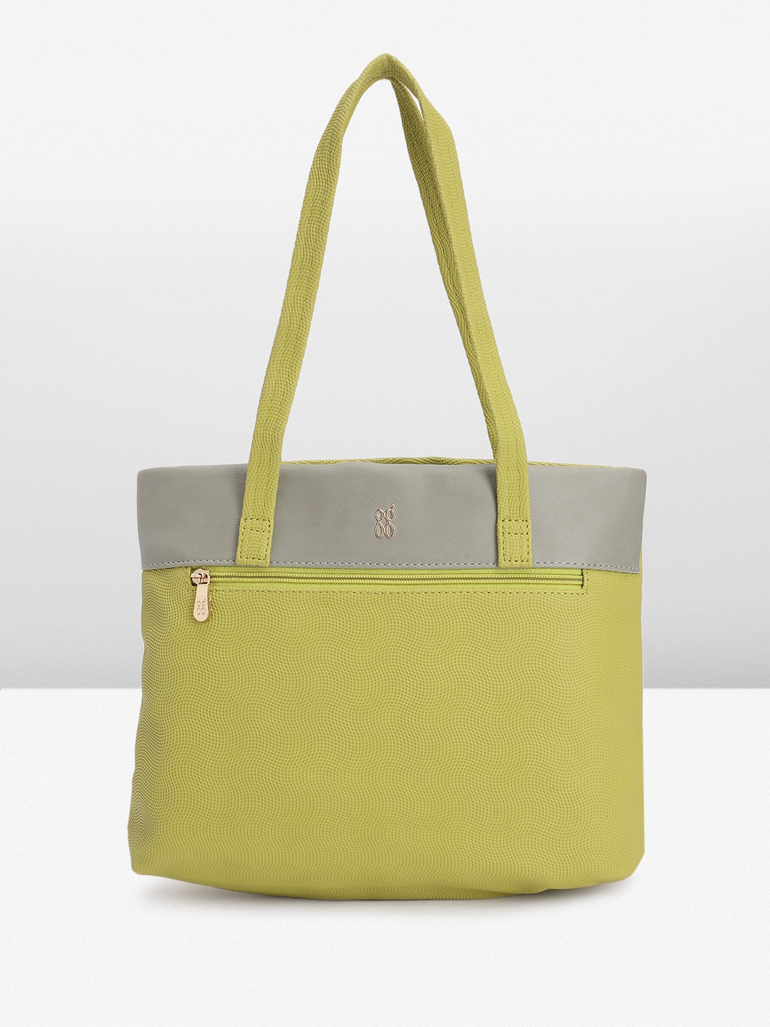 

Baggit Geometric Textured Shoulder Bag, Lime green