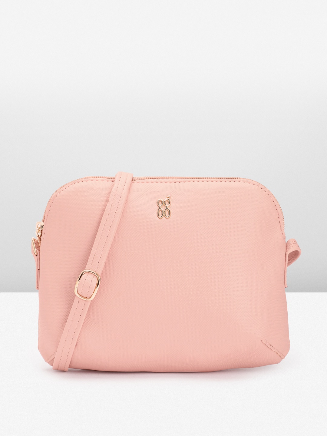 

Baggit Women Solid Sling Bag, Pink