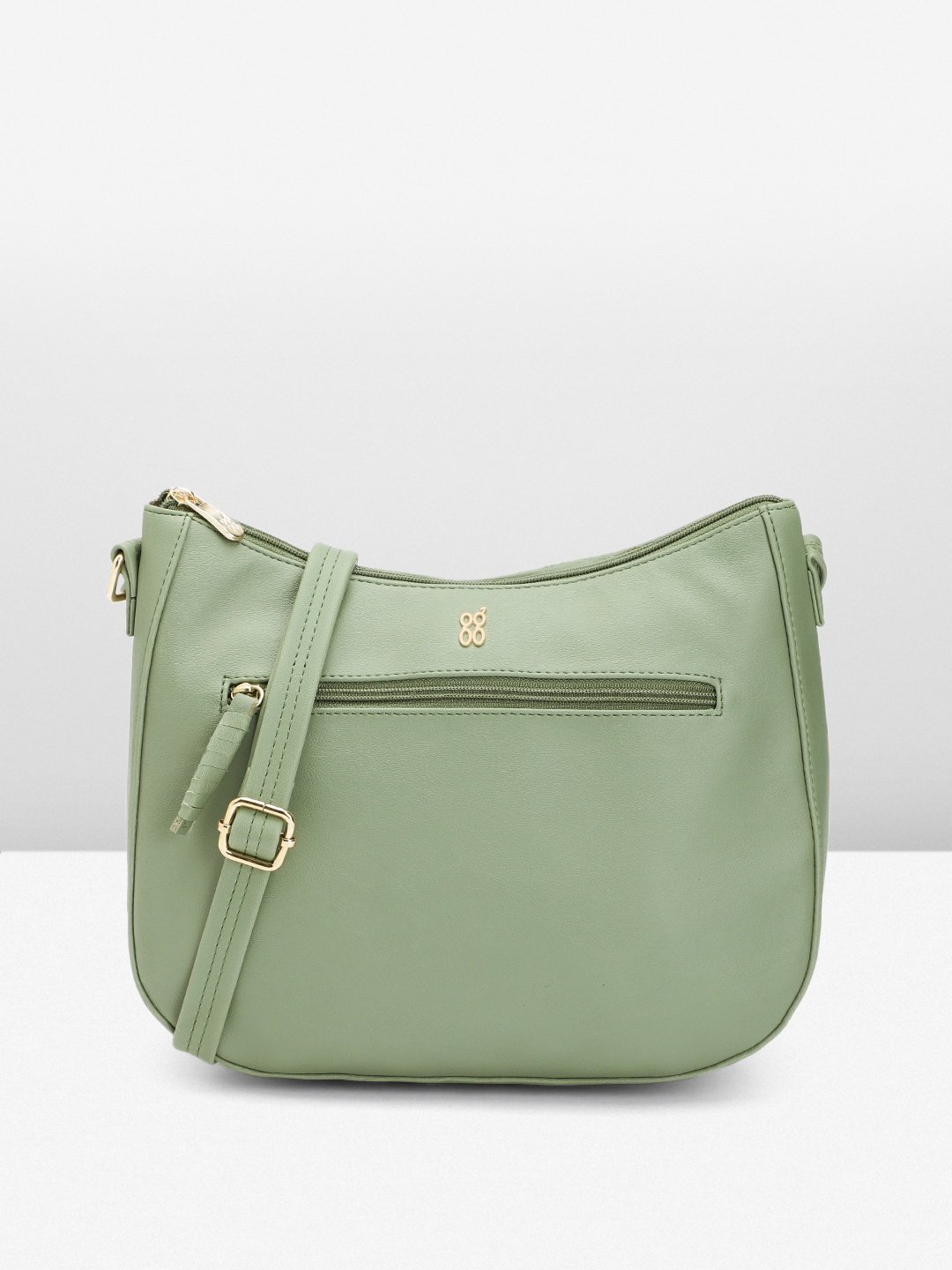 

Baggit Women Solid Sling Bag, Green