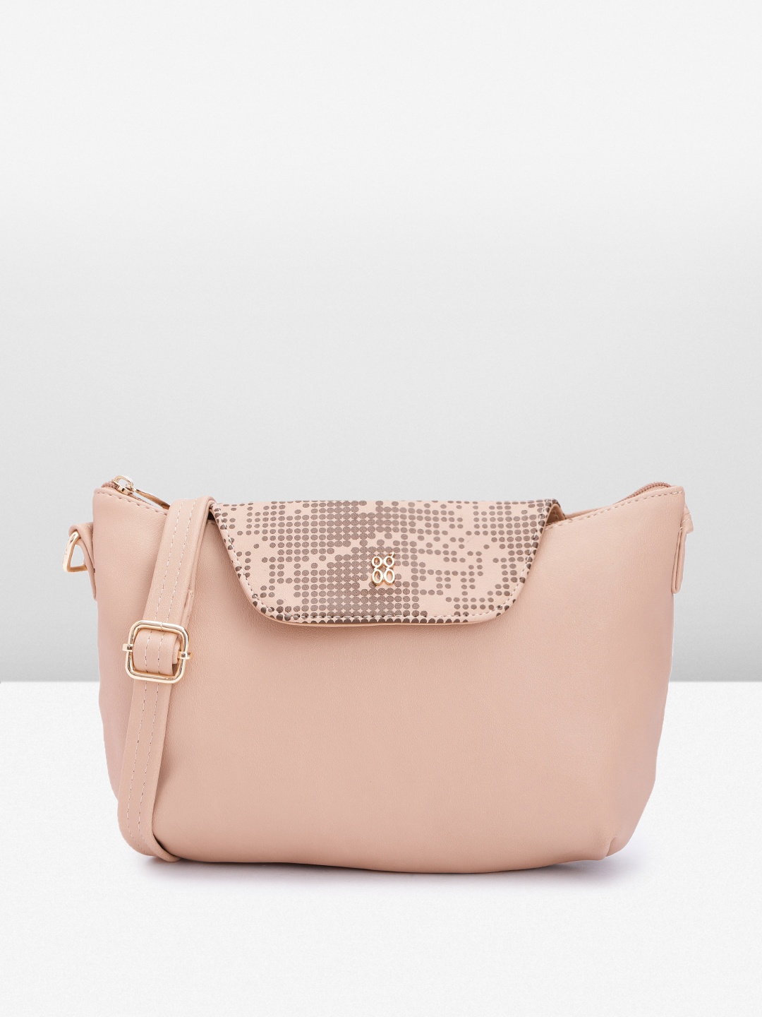 

Baggit Women Printed Sling Bag, Beige