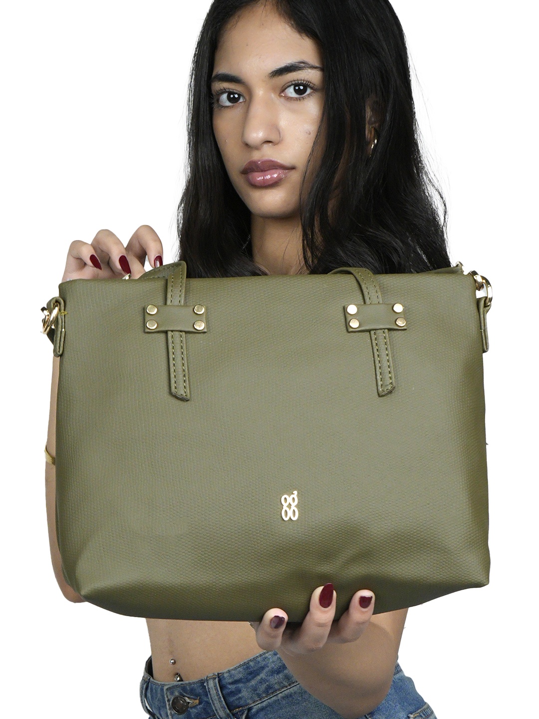 

Baggit Structured Handheld Bag, Green