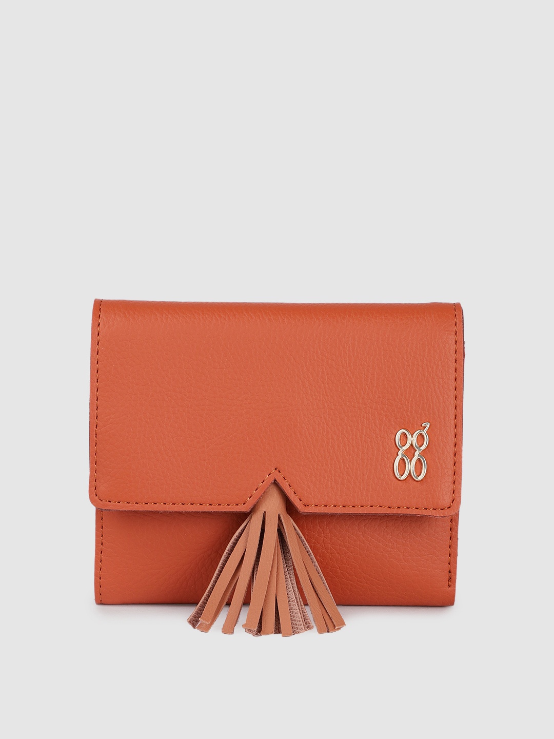 

Baggit Women Solid Three Fold Wallet, Coral