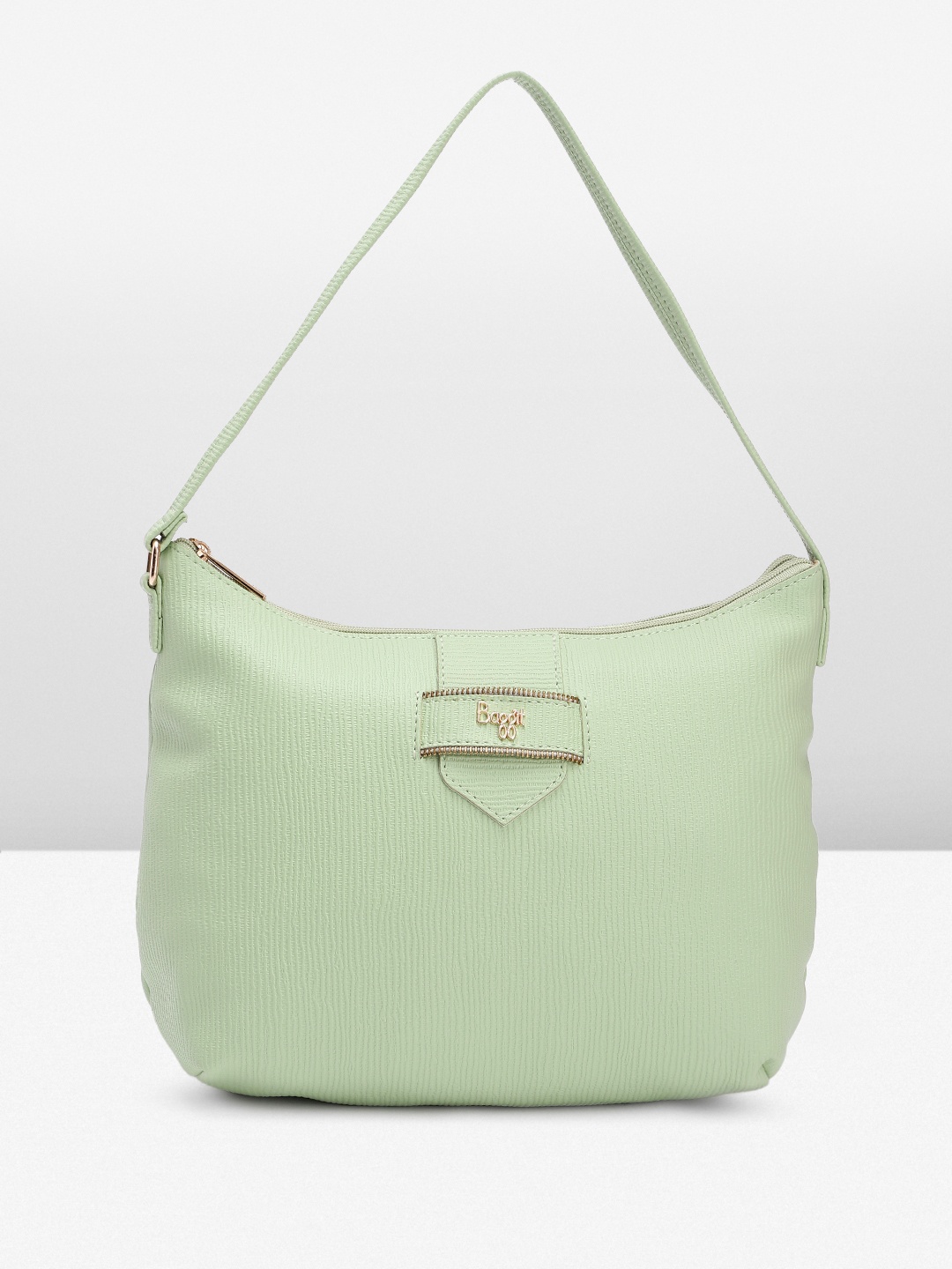 

Baggit Textured Hobo Bag, Green