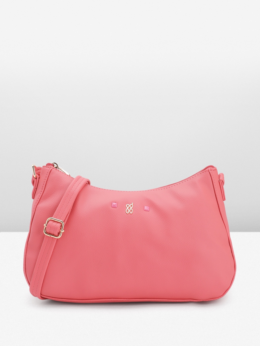 

Baggit Women Solid Sling Bag, Pink