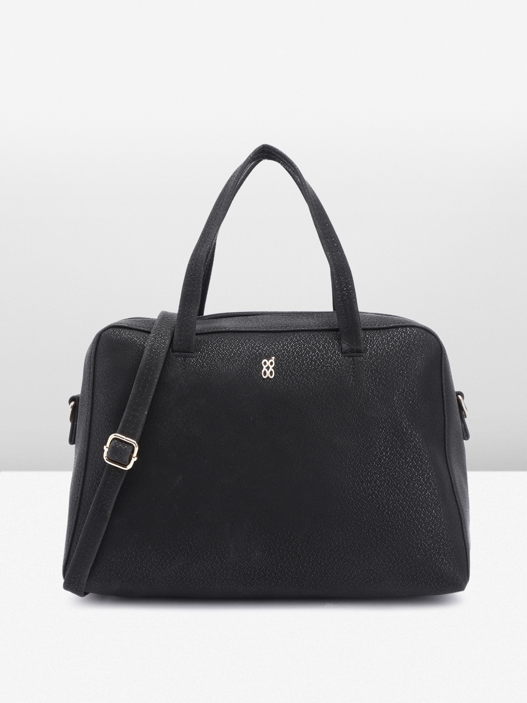

Baggit Black Solid Handheld Bag