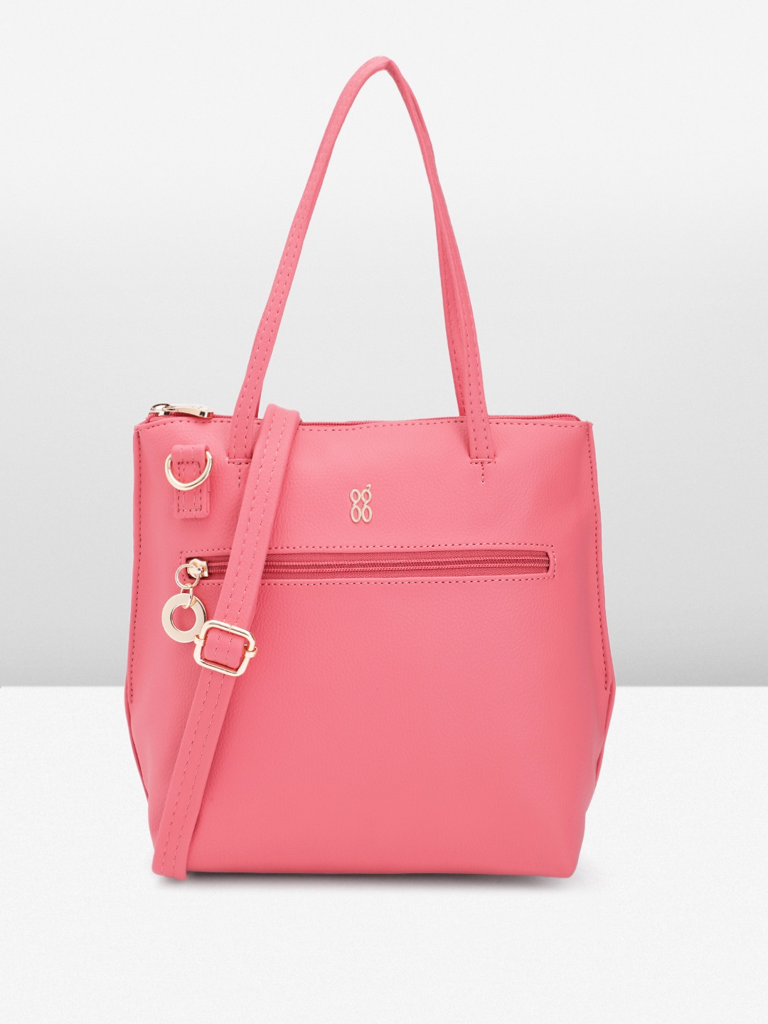 

Baggit Pink PU Tote Bag