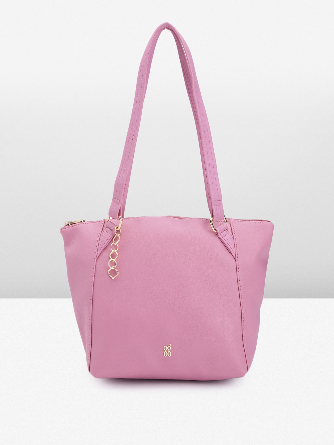 

Baggit Pink PU Structured Shoulder Bag