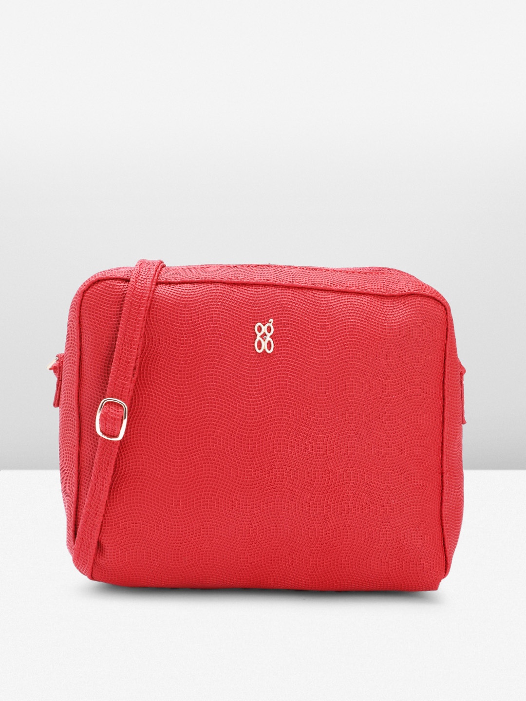 Baggit Structured Sling Bag, Red