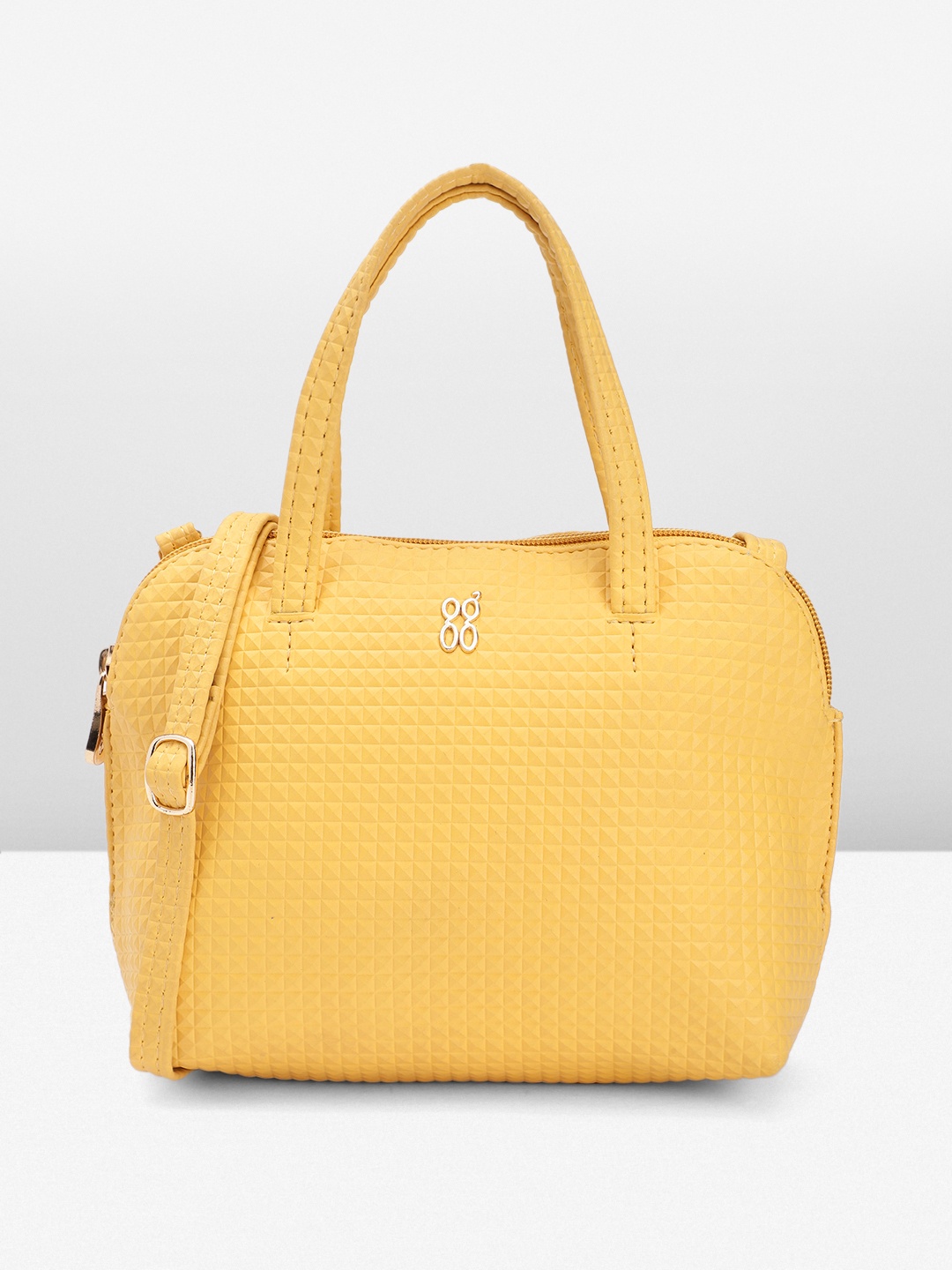 

Baggit Geometric Textured Sling Bag, Yellow